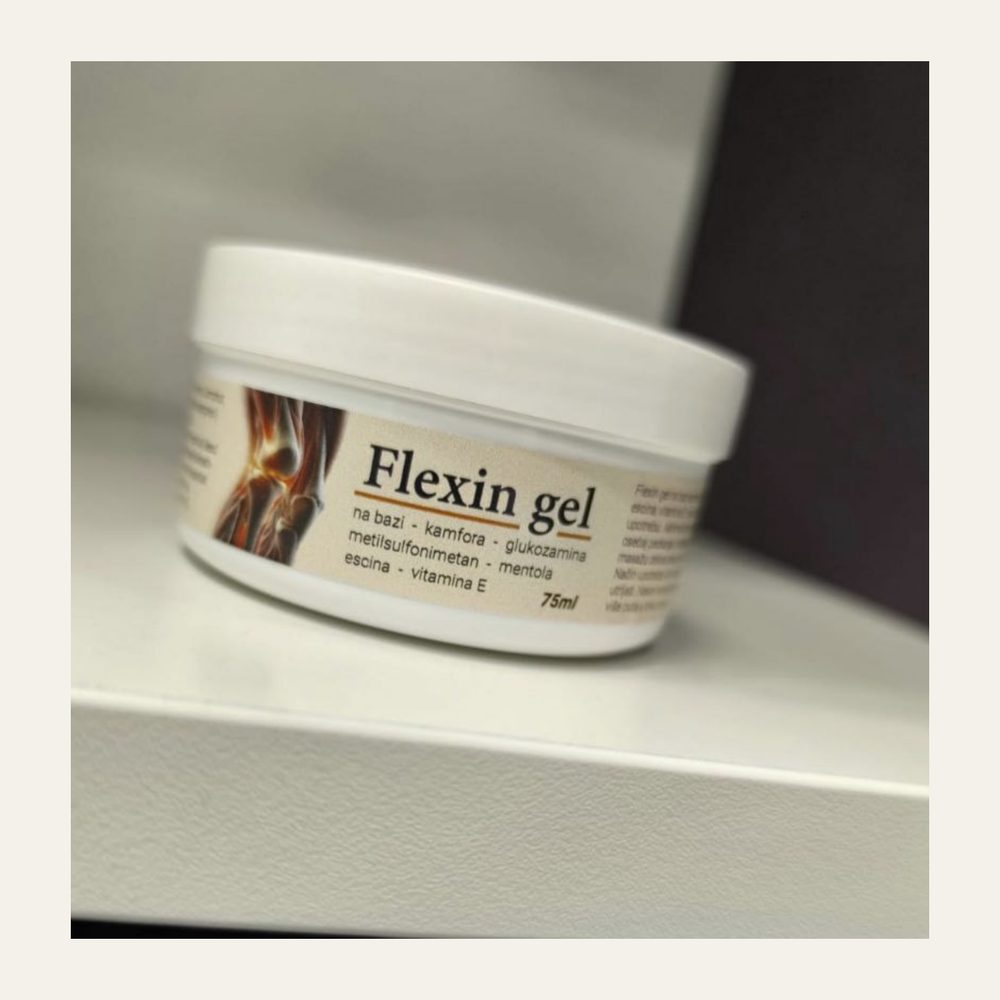 Flexin gel — Rashlađujući gel za zglobove · teglica 75 ml