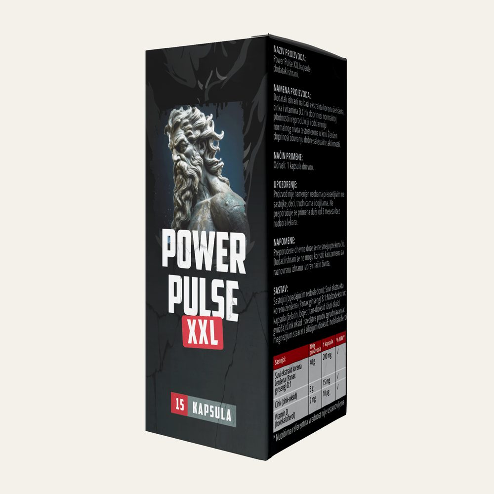 Power Pulse XXL — Kapsule za muškarce · bočica 15 kom.