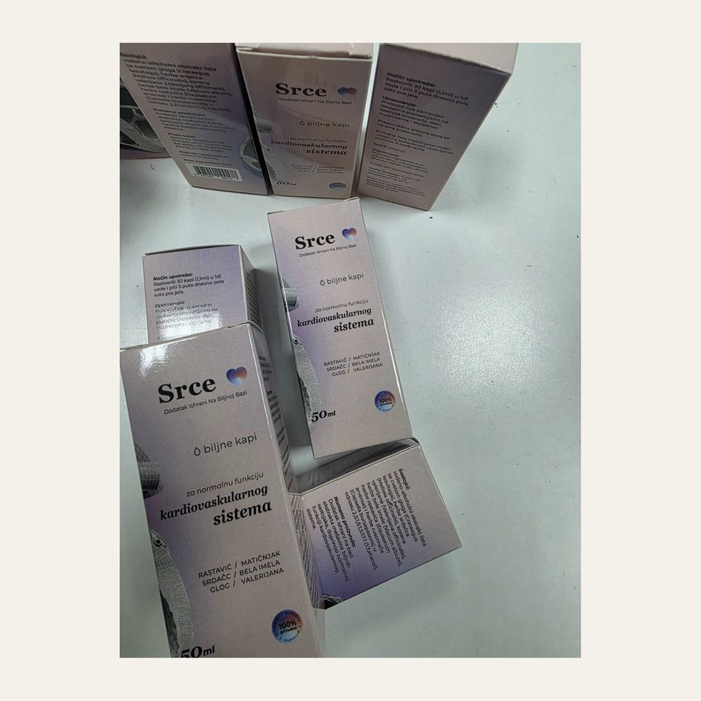 Srce — Biljne kapi · bočica 50 ml